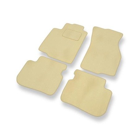 Velours automatten voor Mitsubishi Colt V (1996-2004) - vloermatten - mattenset - DGS Autodywan - beige