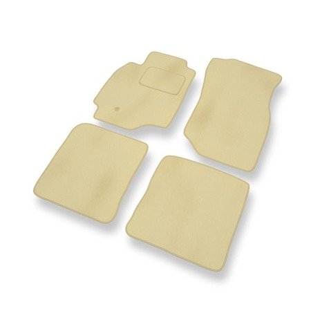 Velours automatten voor Mitsubishi Lancer VII (2003-2008) - vloermatten - mattenset - DGS Autodywan - beige