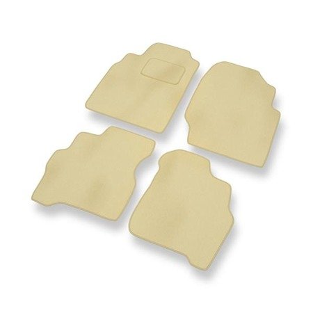 Velours automatten voor Nissan Almera II (2000-2006) - vloermatten - mattenset - DGS Autodywan - beige