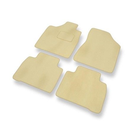 Velours automatten voor Nissan Murano I (2002-2007) - vloermatten - mattenset - DGS Autodywan - beige