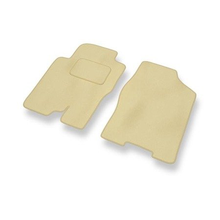 Velours automatten voor Nissan Pathfinder R51 (2005-2014) - vloermatten - mattenset - DGS Autodywan - beige