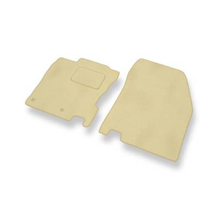 Velours automatten voor Nissan Qashqai II (2013-2021) - vloermatten - mattenset - DGS Autodywan - beige