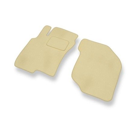 Velours automatten voor Nissan X-trail I (2001-2007) - vloermatten - mattenset - DGS Autodywan - beige