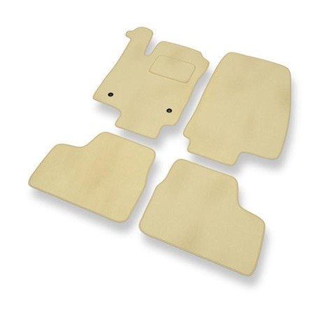 Velours automatten voor Opel Astra G (1998-2009) - vloermatten - mattenset - DGS Autodywan - beige