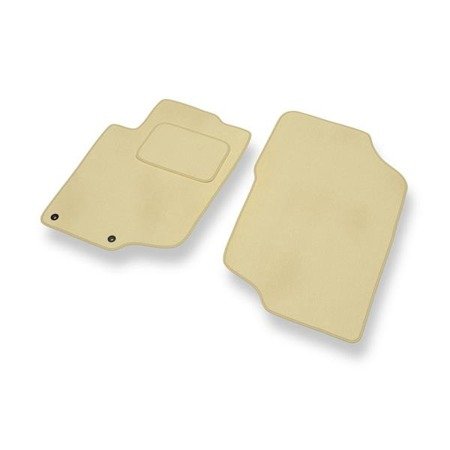 Velours automatten voor Peugeot 207 (2006-2012) - vloermatten - mattenset - DGS Autodywan - beige