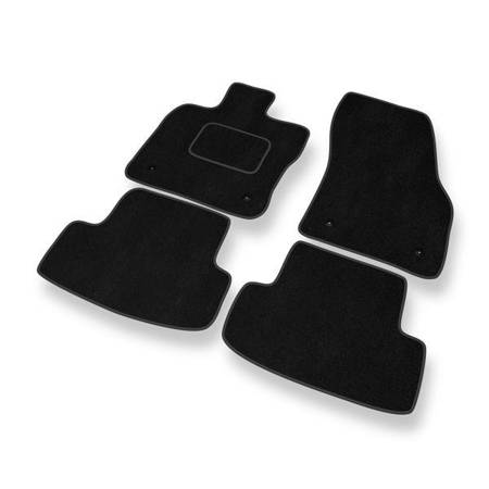 Velours automatten voor SEAT Ateca (2016-....) - vloermatten - mattenset - DGS Autodywan - zwart