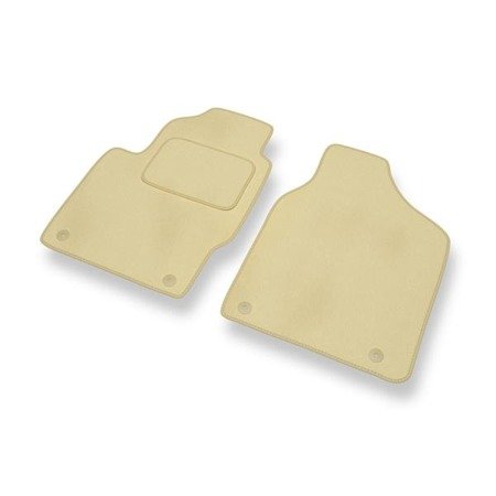 Velours automatten voor Seat Alhambra I (1996-2000) - vloermatten - mattenset - DGS Autodywan - beige