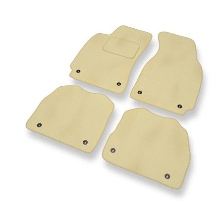 Velours automatten voor Skoda Superb I (2001-2008) - vloermatten - mattenset - DGS Autodywan - beige