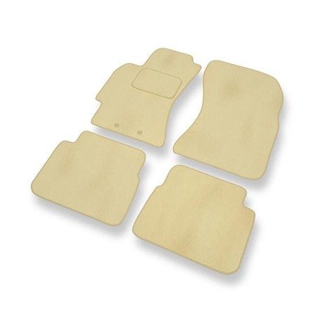 Velours automatten voor Subaru Forester III (2008-2013) - vloermatten - mattenset - DGS Autodywan - beige