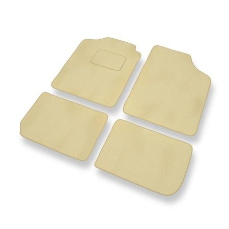 Velours automatten voor Subaru Justy III (2003-2007) - vloermatten - mattenset - DGS Autodywan - beige