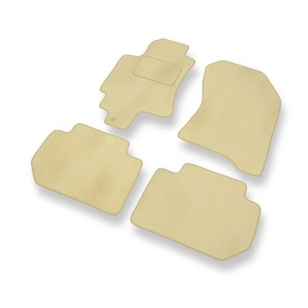 Velours automatten voor Subaru Tribeca II (2007-2014) - vloermatten - mattenset - DGS Autodywan - beige