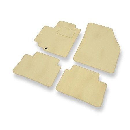 Velours automatten voor Suzuki Alto VI (2009-2014) - vloermatten - mattenset - DGS Autodywan - beige