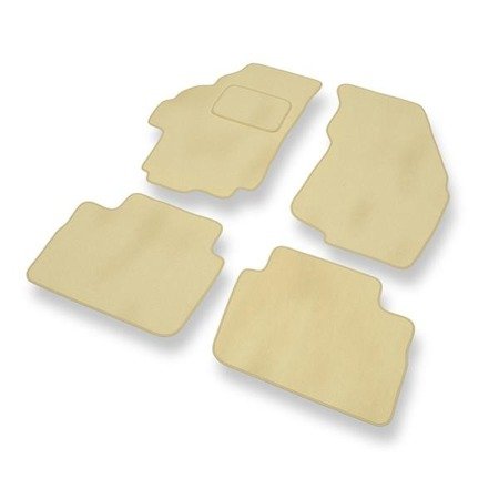 Velours automatten voor Suzuki Liana (2001-2007) - vloermatten - mattenset - DGS Autodywan - beige