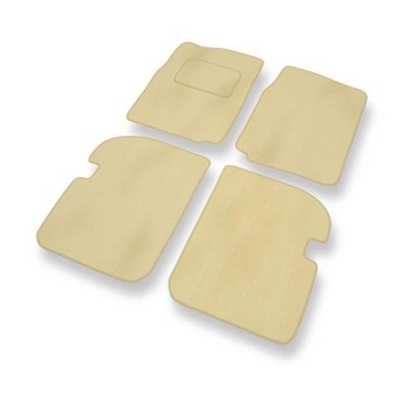 Velours automatten voor Suzuki Vitara I (1988-1997) - vloermatten - mattenset - DGS Autodywan - beige