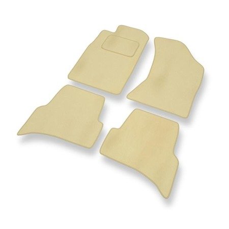 Velours automatten voor Toyota 4Runner IV (2003-2023) - vloermatten - mattenset - DGS Autodywan - beige