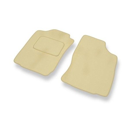 Velours automatten voor Toyota Land Cruiser J90 (3 deuren) (1996-2003) - vloermatten - mattenset - DGS Autodywan - beige