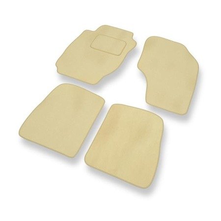 Velours automatten voor Toyota RAV4 I (1994-2000) - vloermatten - mattenset - DGS Autodywan - beige