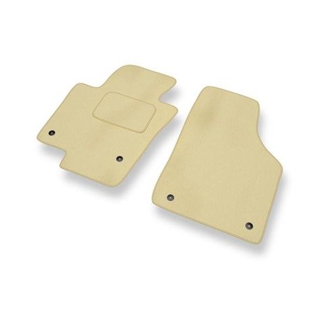 Velours automatten voor Volkswagen Tiguan (2007-2016) - vloermatten - mattenset - DGS Autodywan - beige