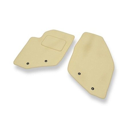 Velours automatten voor Volvo S60 I (2000-2009) - vloermatten - mattenset - DGS Autodywan - beige