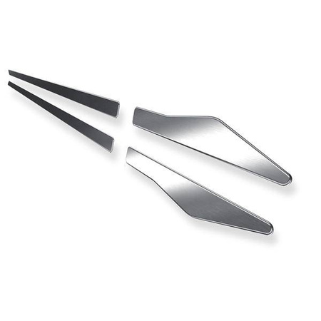 Stalen deurstrips voor Renault Megane IV Estate (5 deuren) - (2016-....) - Croni - X - zilver (mat)