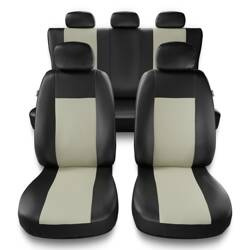 Universele autohoezen voor Citroen C1 I, II (2005-2021) - autostoelhoezen - autostoelbeschermer set - Auto-Dekor - Comfort - beige