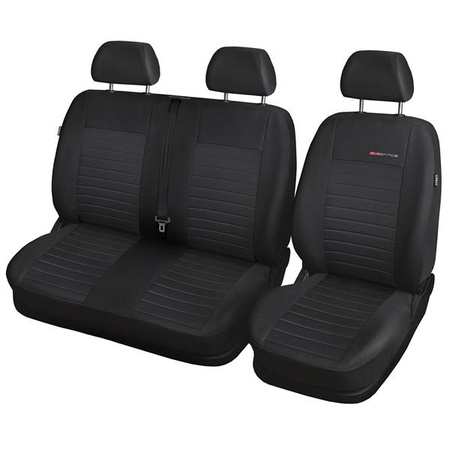 Op maat gemaakte hoezen voor Volkswagen Transporter T6 Bestelwagen (2015-2019) alleen de voorstoelen - pasvorm autostoelhoezen - autostoelbeschermer set - Auto-Dekor - Elegance - P-4
