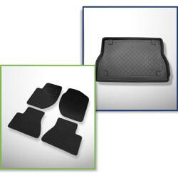 Set: vilten automatten + kofferbakmatten voor Land Rover Freelander I (1998-2006) 3 deuren - Guardliner