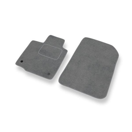 Velours automatten voor Renault Twingo II (2007-2014) - vloermatten - mattenset - DGS Autodywan - grijs