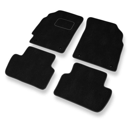 Velours automatten voor Chevrolet Spark II M300 (2010-2015) - vloermatten - mattenset - DGS Autodywan - zwart