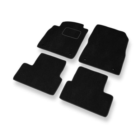 Velours automatten voor Opel Astra J (2009-2019) - vloermatten - mattenset - DGS Autodywan - zwart