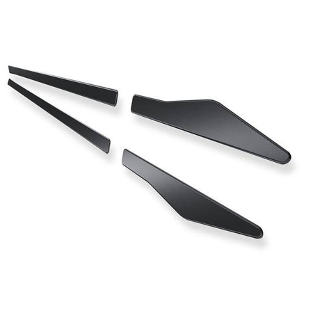 Stalen deurstrips voor Jaguar XF I X250 Sportbrake (5 deuren) - (2007-2015) - Croni - V - zwart (sinaasappelschil)