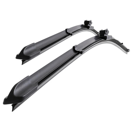 Auto ruitenwissers op de voorruit voor Renault Megane II Coupé, Estate, Hatchback, Cabriolet, Sedan (01.2006-03.2010) - Wisserbladen set - Ruitenwissers - Motgum - vlak type BCDE bladen