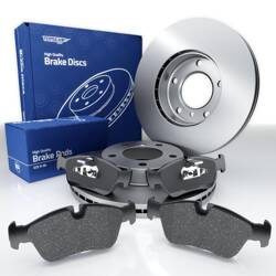 Remblokken + remschijven voor BMW Z4 E85 Roadster (2002-2009) - Tomex - TX 13-16 + TX 71-02 (vooras)
