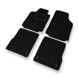 Velours automatten voor Audi A2 I 8Z (1999-2005) - vloermatten - mattenset - DGS Autodywan - zwart