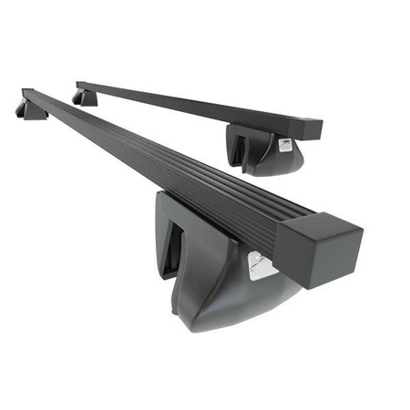 Stalen dakdrager voor Chevrolet Matiz mk II Hatchback (2005-2009) - zwart Imperiaal - Amos - Alfa - O - railing