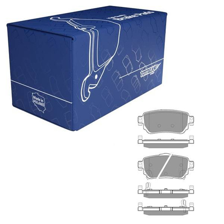 Remblokken voor Nissan Qashqai II Crossover (2013-2021) - Tomex - TX 18-27 (achteras)