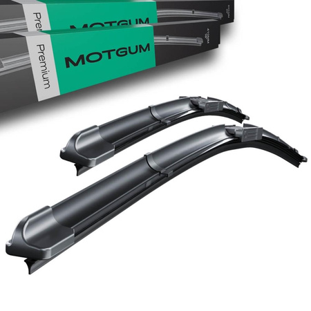 Auto ruitenwissers op de voorruit voor Alfa Romeo MiTo Hatchback (05.2008-2018) - Wisserbladen set - Ruitenwissers - Motgum - vlak Premium bladen