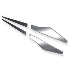 Stalen deurstrips voor Mazda 3 II BL Sedan (4 deuren) - (2009-2013) - Croni - X - zilver (mat)