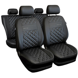 Universele autohoezen voor Hyundai Atos I, II (1997-2008) - autostoelhoezen - autostoelbeschermer set - Auto-Dekor - Perfect Line - zilver