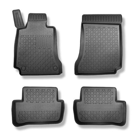 TPE automatten voor Mercedes-Benz C-Klasse W204 Limousine (04.2007-02.2014) - vloermatten - mattenset - Aristar - Guardliner - set - 4 stuks
