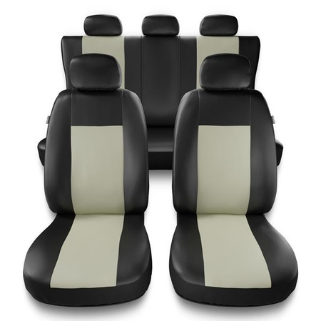 Universele autohoezen voor Kia Carens I, II, III, IV (2000-2019) - autostoelhoezen - autostoelbeschermer set - Auto-Dekor - Comfort - beige